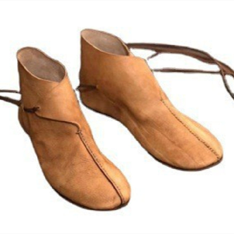 Fashion Personality Flat Round Toe Lace-up Men's Boots