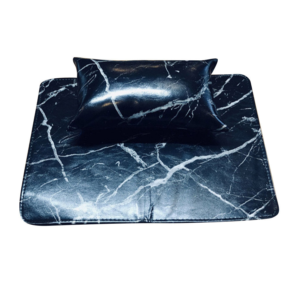 Artificial leather manicure table mat set
