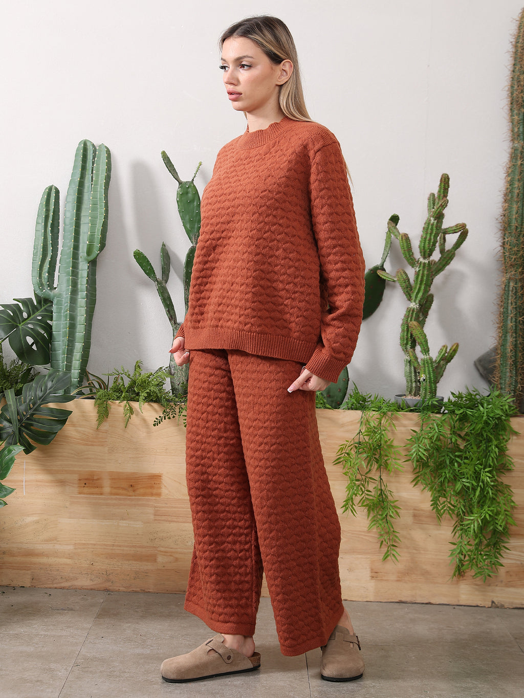 Sweater Knitwear Home Clothing Women's Set