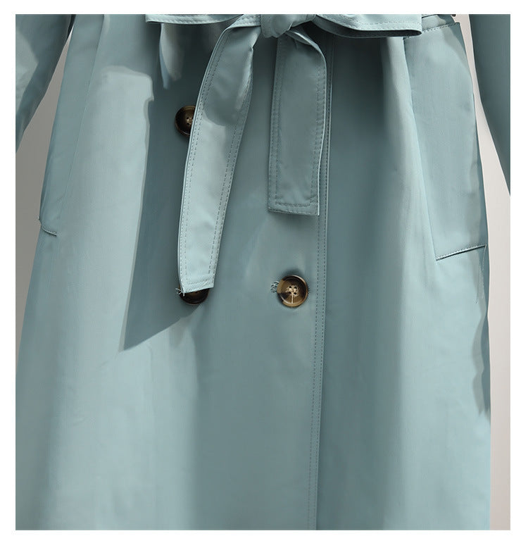 Women's New Small Mid-length Windbreaker Jacket