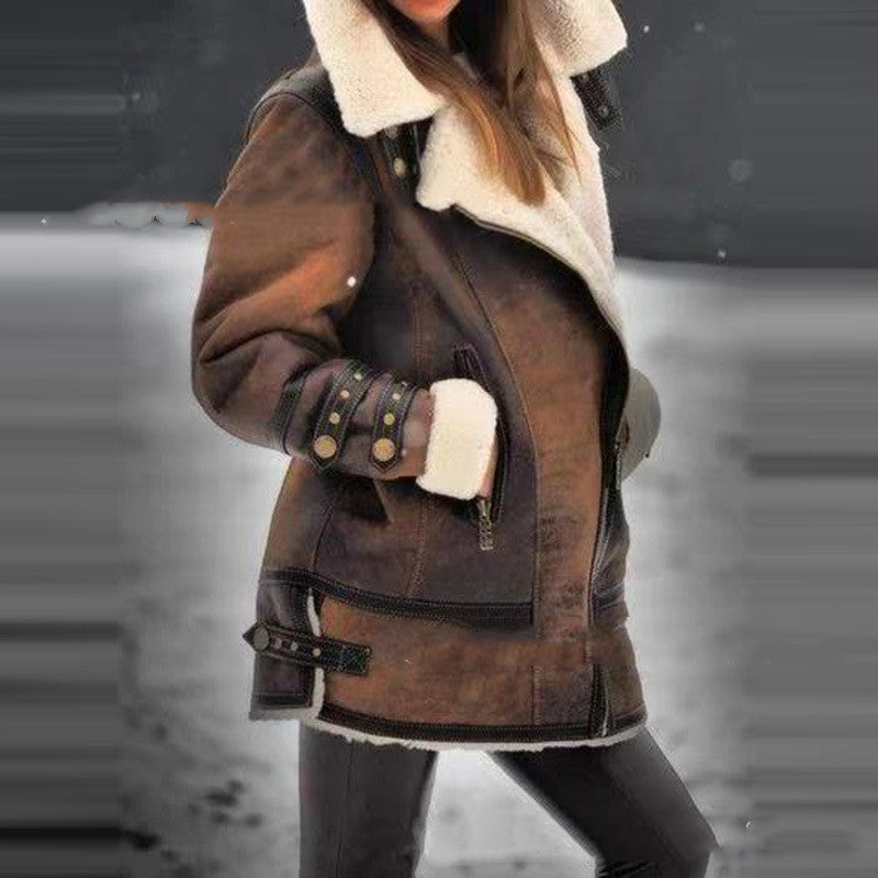 Explosive Mid Length Thick Long Sleeved Jacket