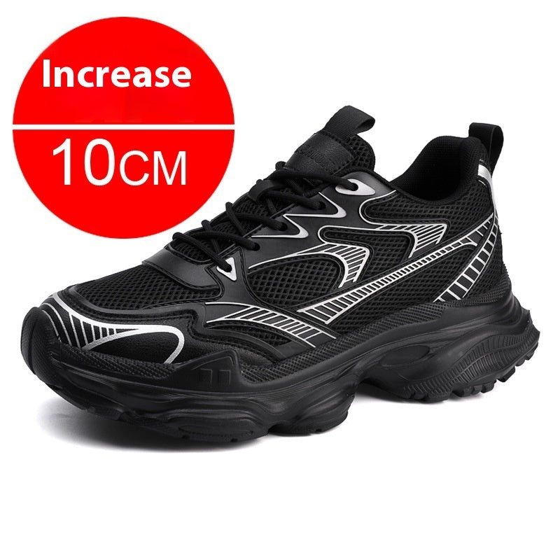 Casual Breathable Clunky Sneakers Platform Height Increasing Shoes