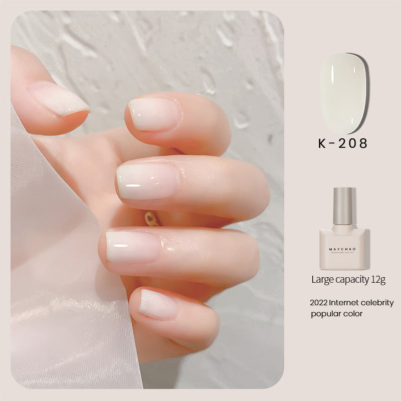 Transparent Jade Fat Ice Transparent Nude Nail Polish