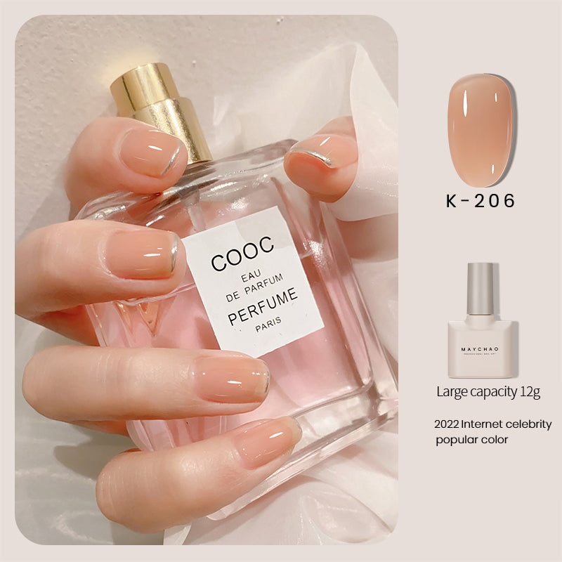 Transparent Jade Fat Ice Transparent Nude Nail Polish