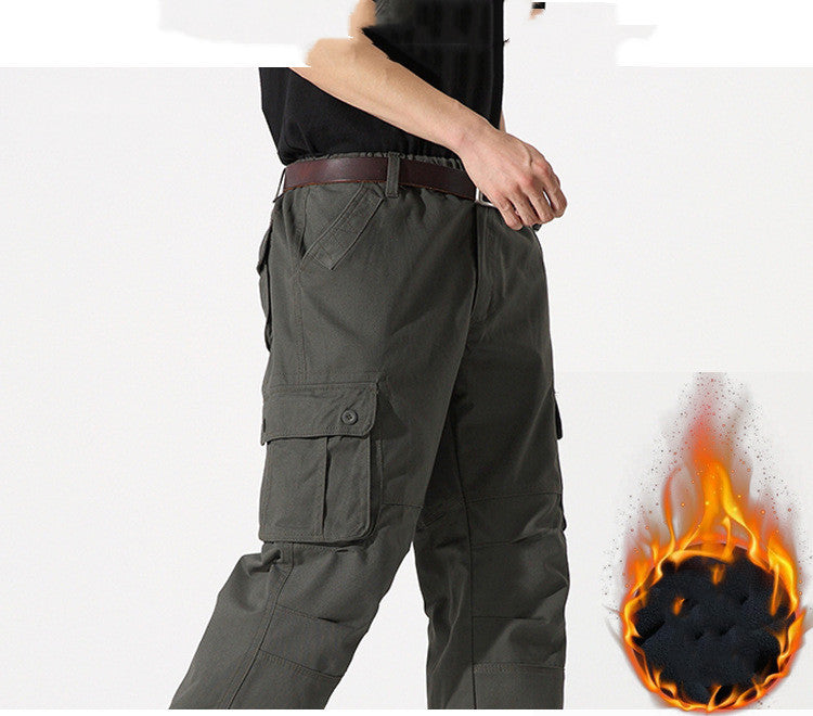 Multi Pocket Warm Outdoor Sports Casual Pants