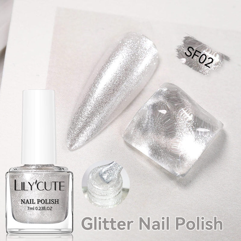 Quick-dry Metallic Mirror Nail Polish, No Baking Required