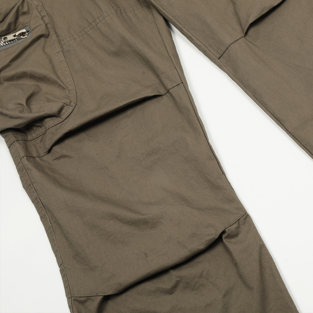 Multi-pocket Pleated Workwear Casual Pants Men