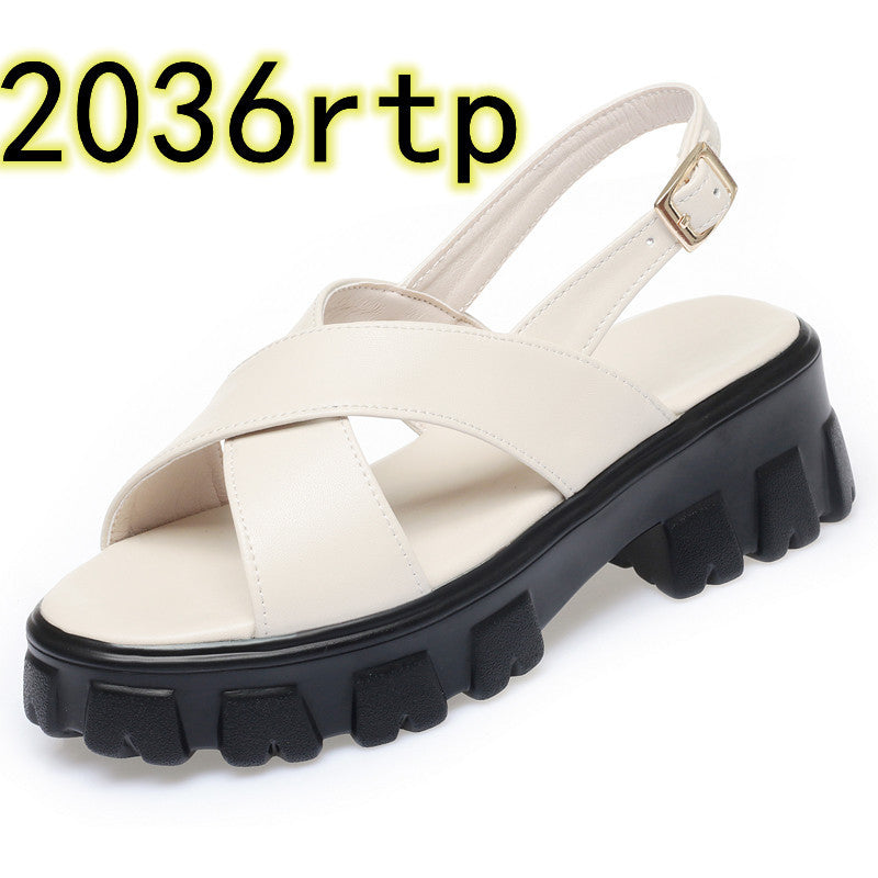 Women's Shoes With Empty Fish Mouth At The Back Of  Mother's Low Top