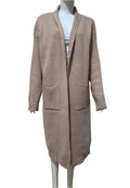 Solid Color Mid-length Sweater Coat For Women