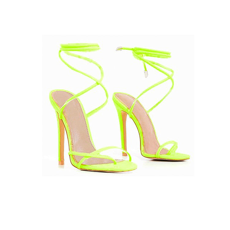 Fashion Cross Strap Fish Mouth Thick Heel Women Sandals