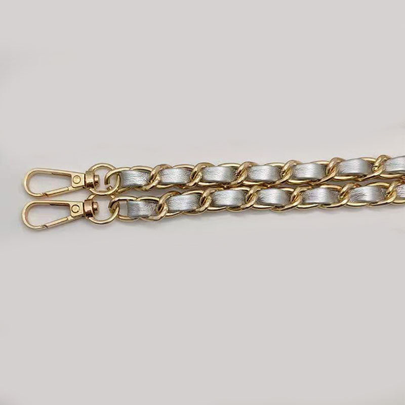 Net Red Silicone Bag Shoulder Strap Accessories Pu Leather Braided Chain