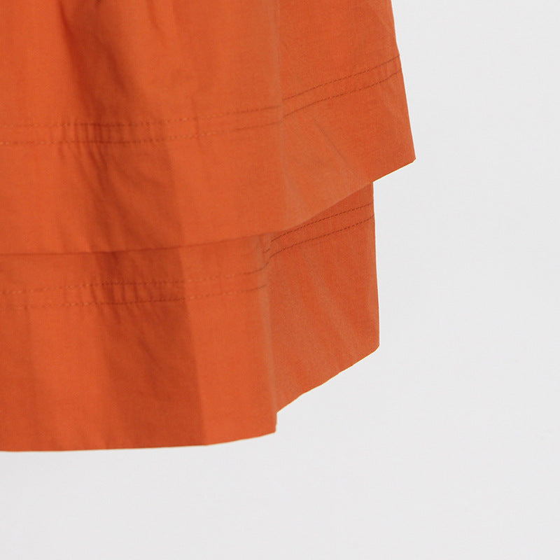 Temperament Celebrity Short Skirt V-neck Sleeveless Solid Color Dress