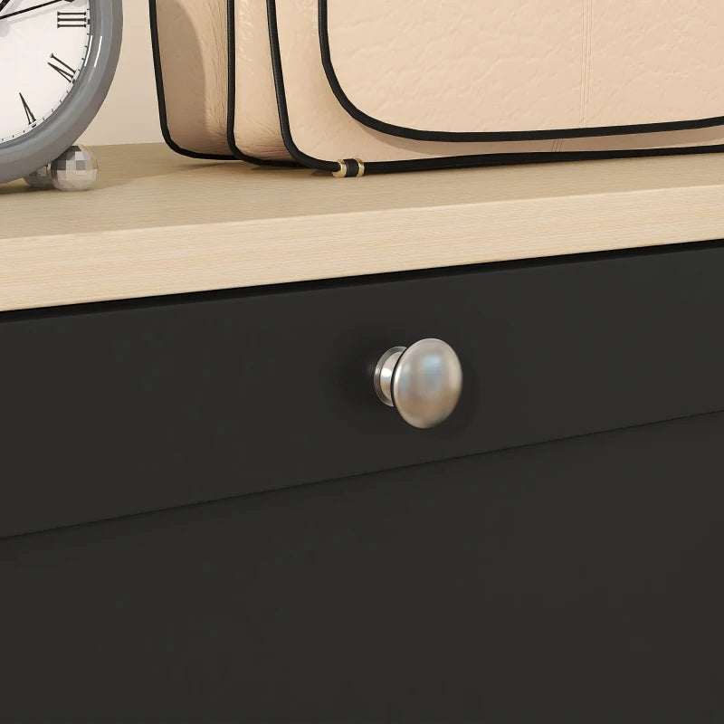 Modern Shoe Storage Cabinet With 3 Flip Drawers And Adjustable Shelves For 12-18 Pairs Of Shoes