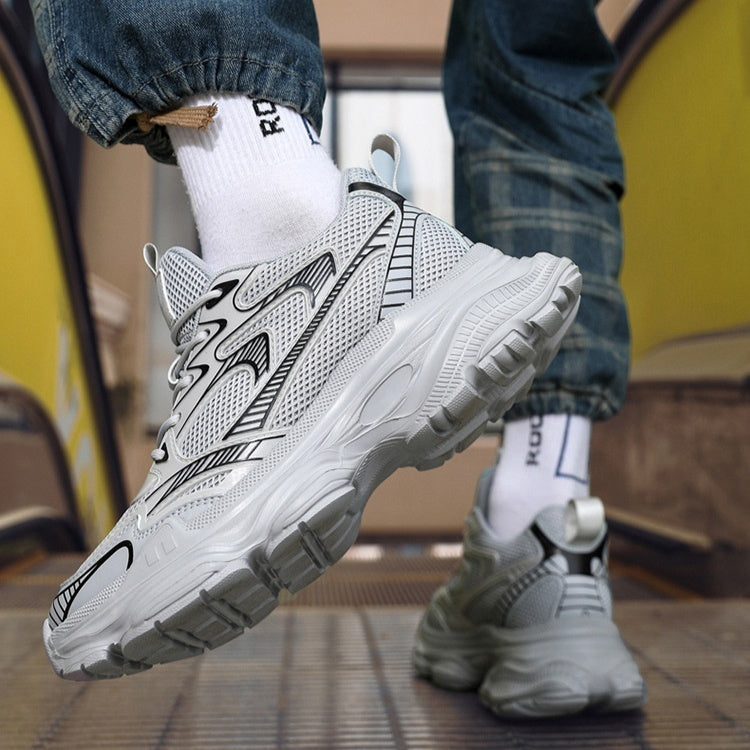 Casual Breathable Clunky Sneakers Platform Height Increasing Shoes