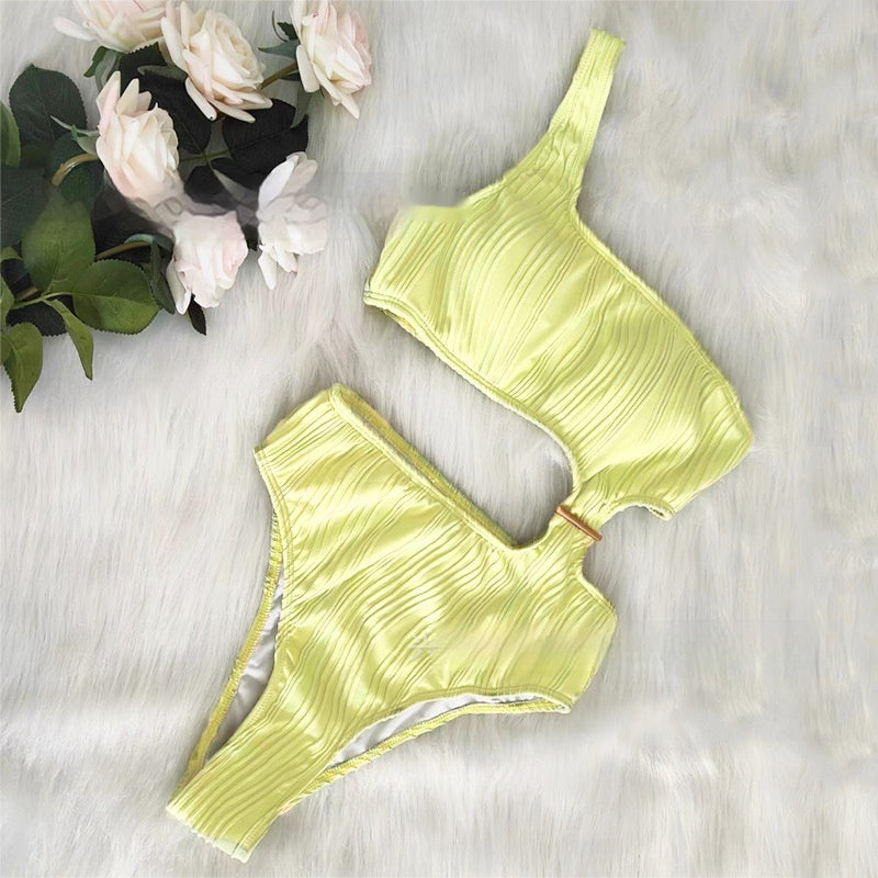 European And American Sexy Open Back Swimsuit