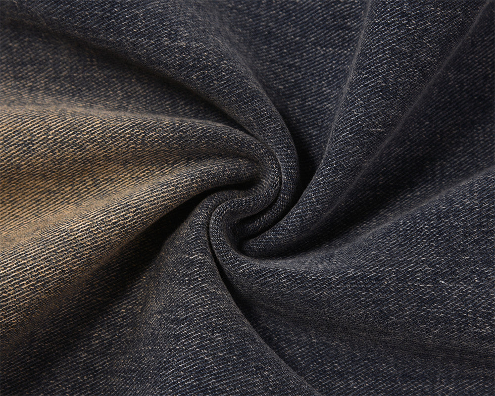 Denim Slightly Flared Denim Trousers For Men