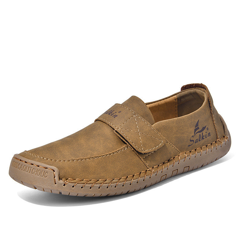 Autumn Leisure Hand-stitched Leather Shoes