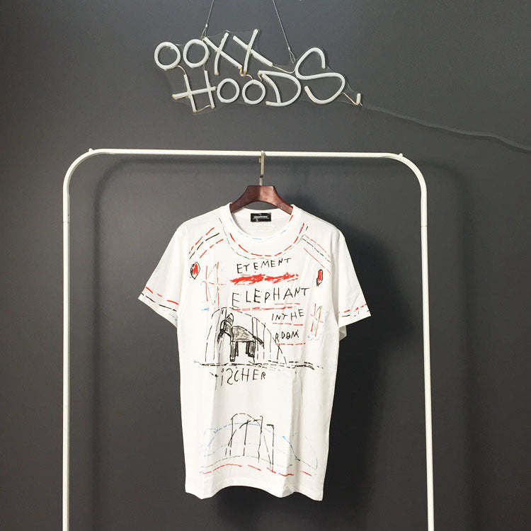 All-match Fashion Half-sleeved Tee Short-sleeved T-shirt For Men And Women