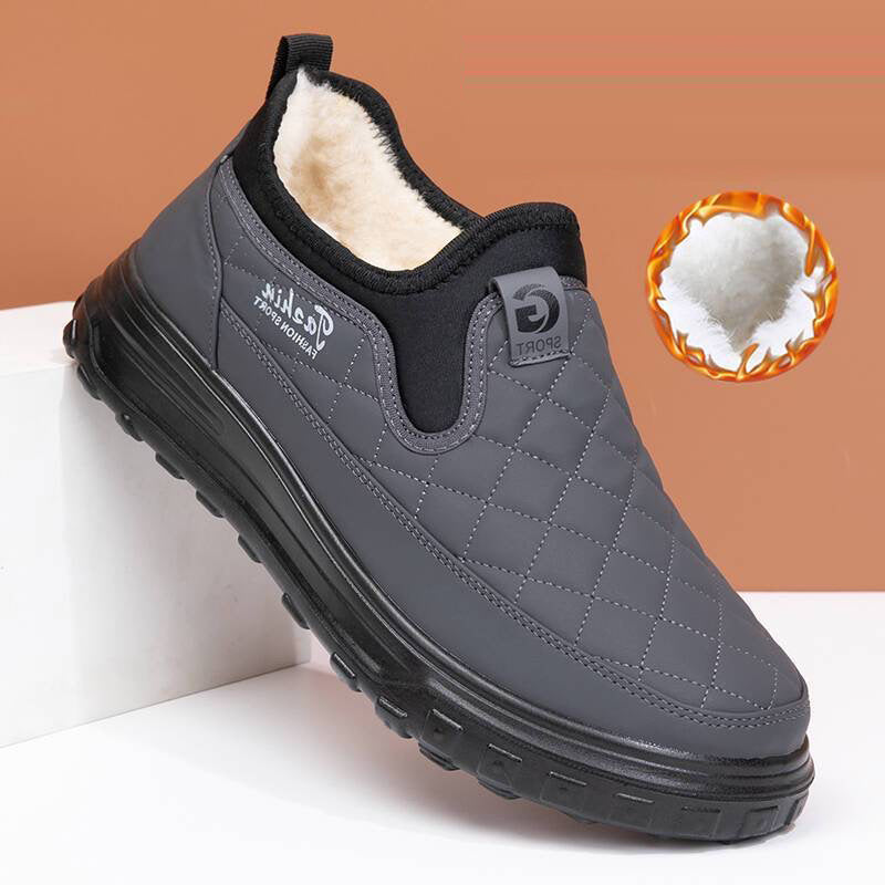 Winter Men's Cotton Shoes Fleece-lined Warm Non-slip