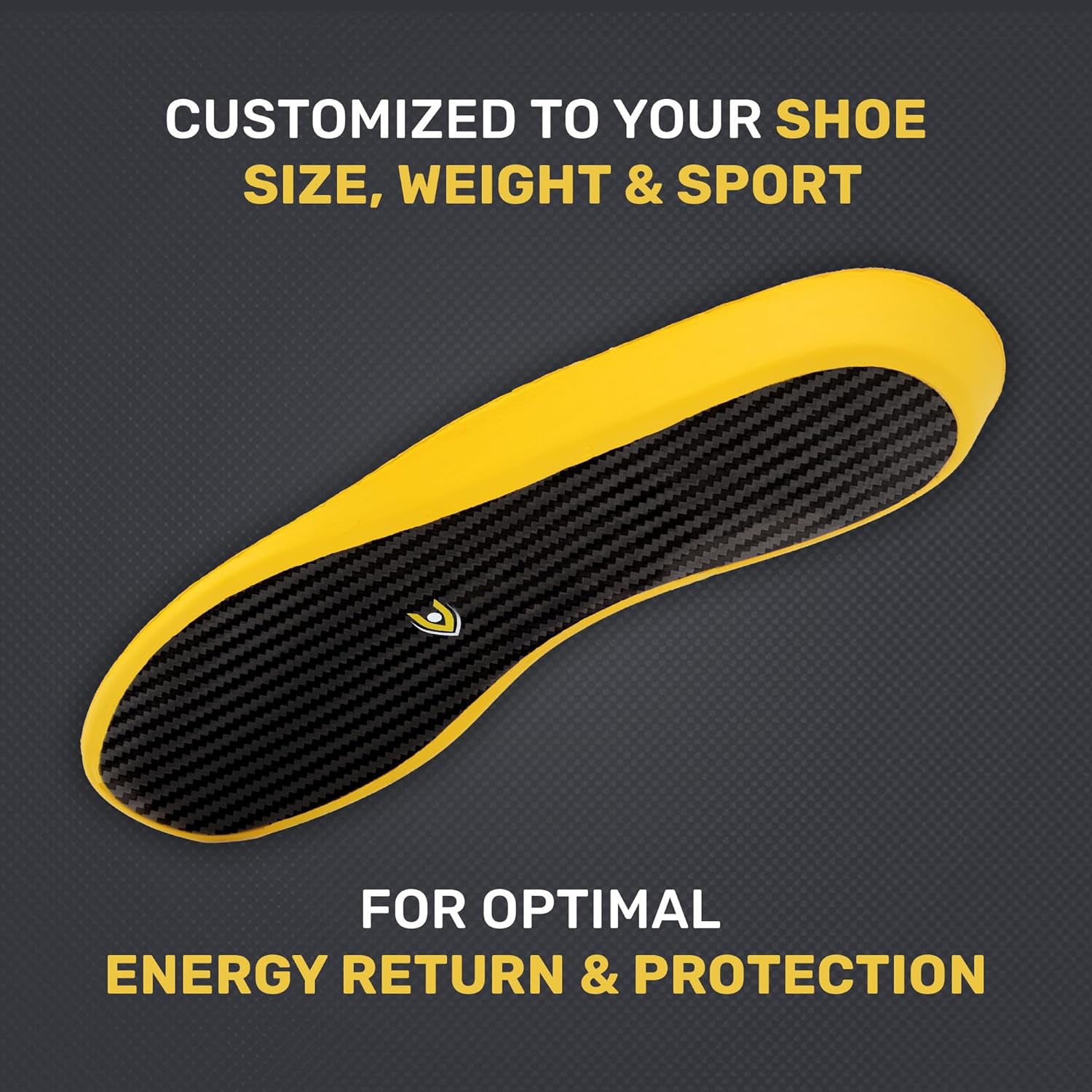 Real Carbon Fiber Insoles High Elastic Basketball Sports Arch Support Foot Running Shoes