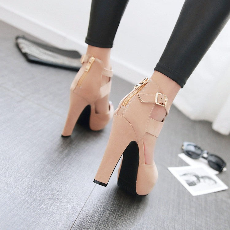 Fish Mouth Shoes Roman Sandals Women's Stiletto High Heels