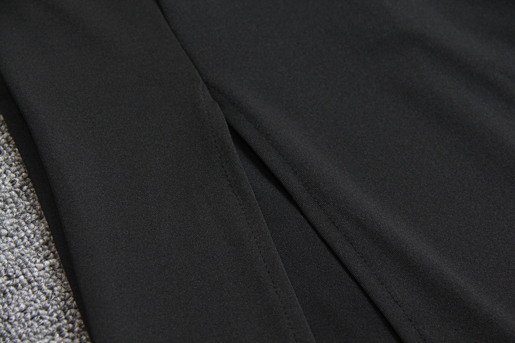 Sexy V-neck Halter Pleated Suspender Dress