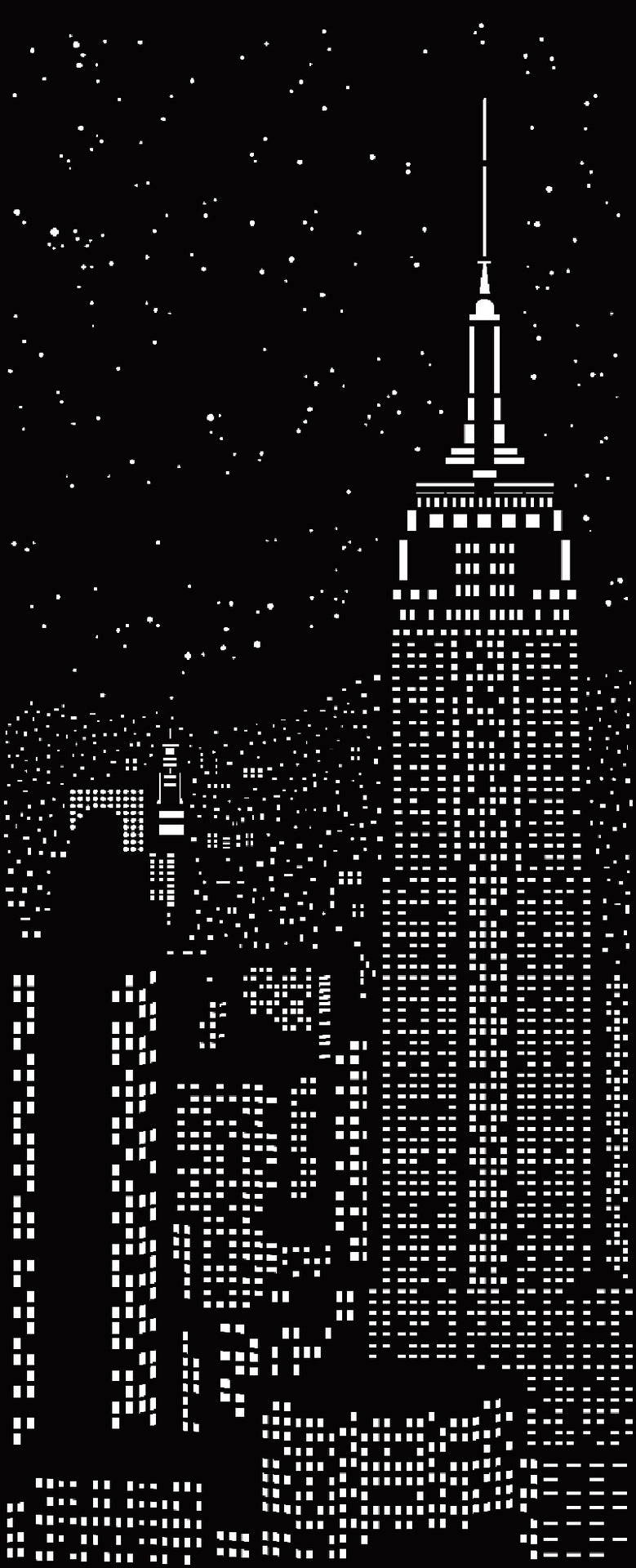 Hollow Curtain Cloth New York London Starry Sky  City Night View