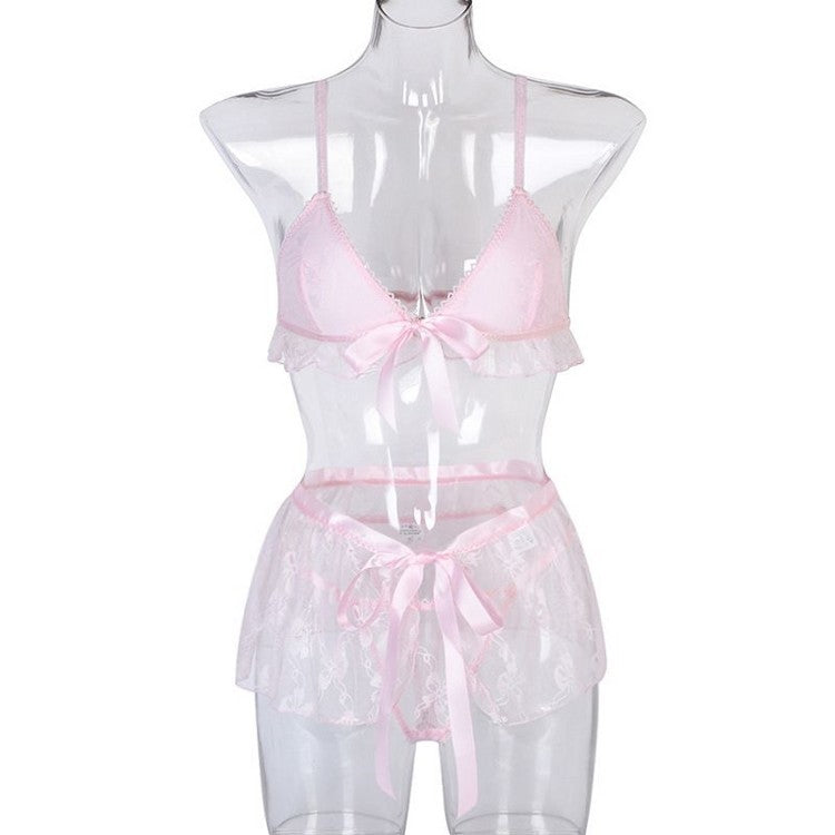 Women's Lace Pajamas Suit Underwear Home
