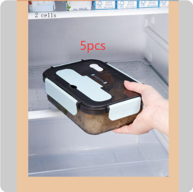 Kitchen Lunch Box Work Student Outdoor Activities Travel Microwave Heating Food Container Plastic Bento Box Storage Snacks Boxes