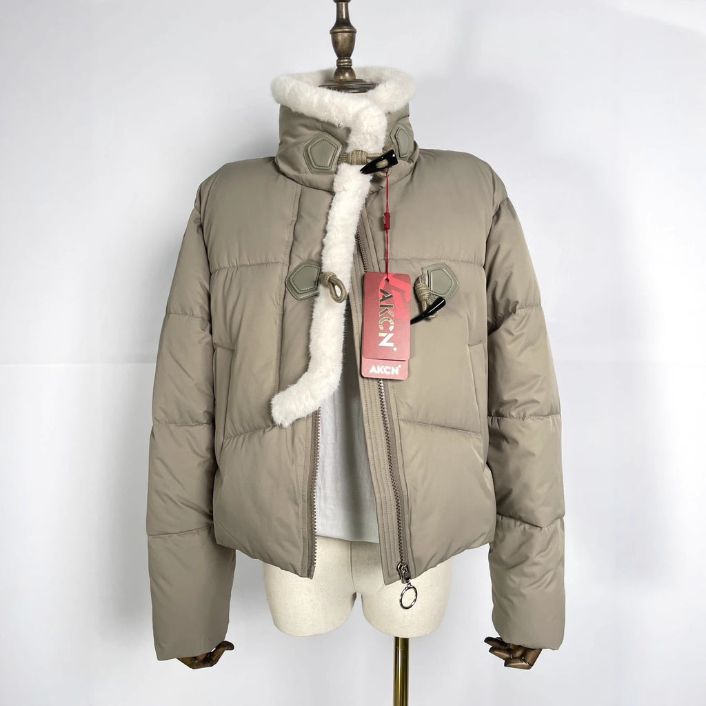 Stitching Thickening Short Retro Cotton Coat Jacket