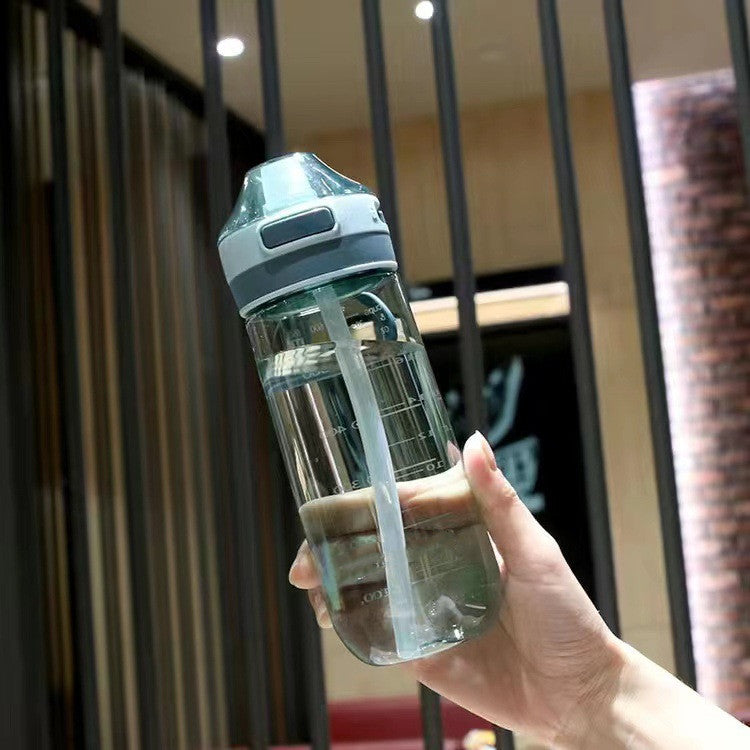 Home Plastic Drop-resistant Straw Handy Cup