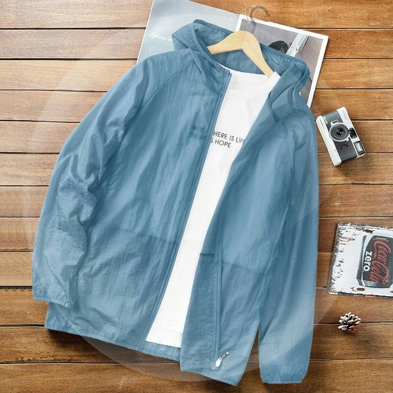 Summer Light Breathable Ice Silk Sun Protection Jacket
