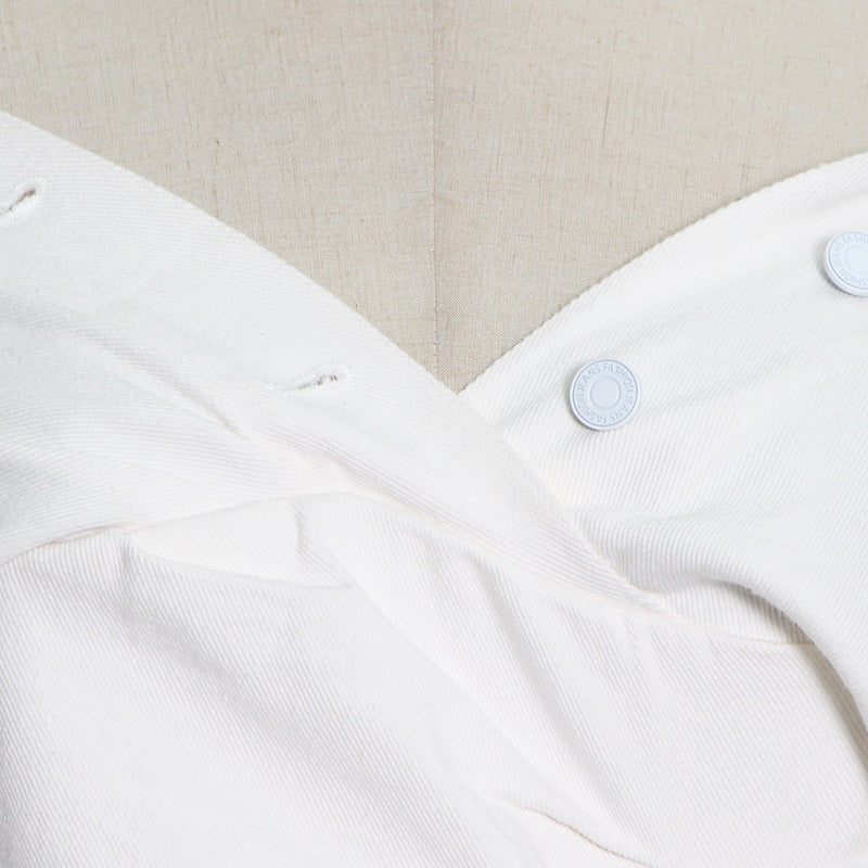 Design Single-breasted Statement Lapel High-waisted Slim Dress