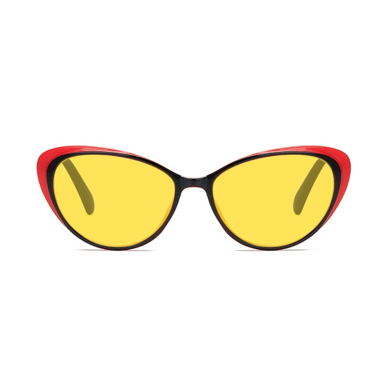 Retro Cat-eye Night Vision Blue Light Blocking Sunglasses For Men And Women