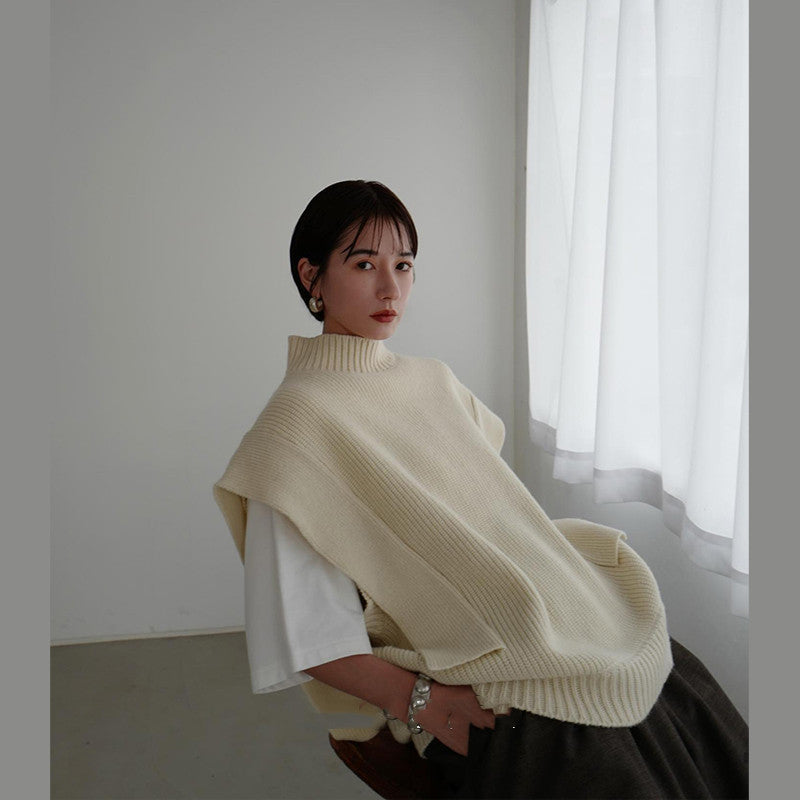 Matsumoto Huina Top Women's Retro Knitted Vest