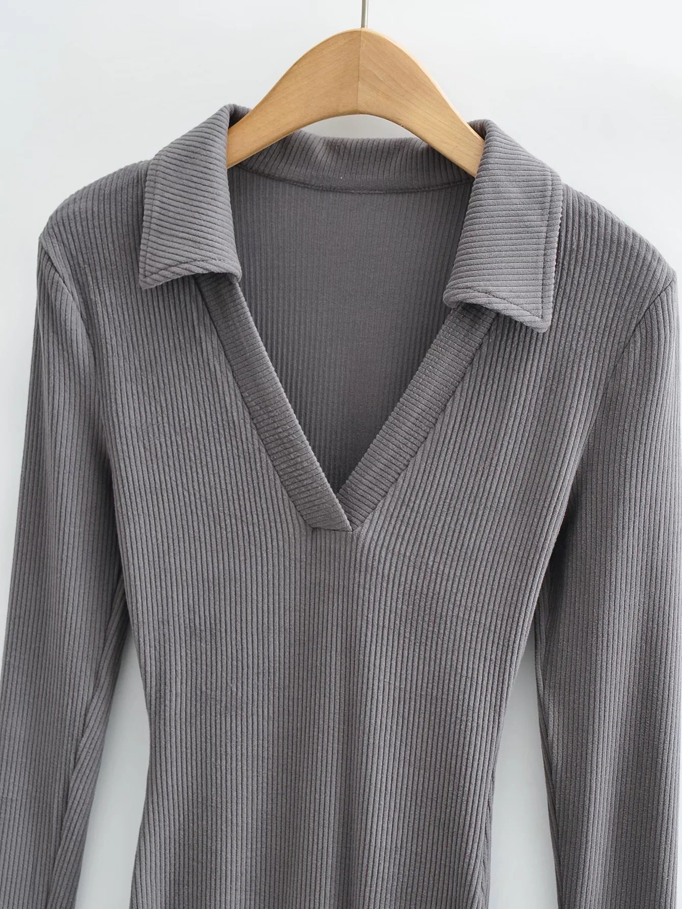 Women's Tight Deep V Neck Tight Hip Skirt