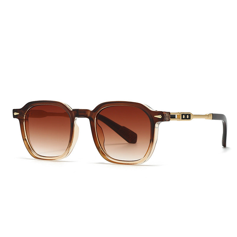 Round-frame Metal Sunglasses