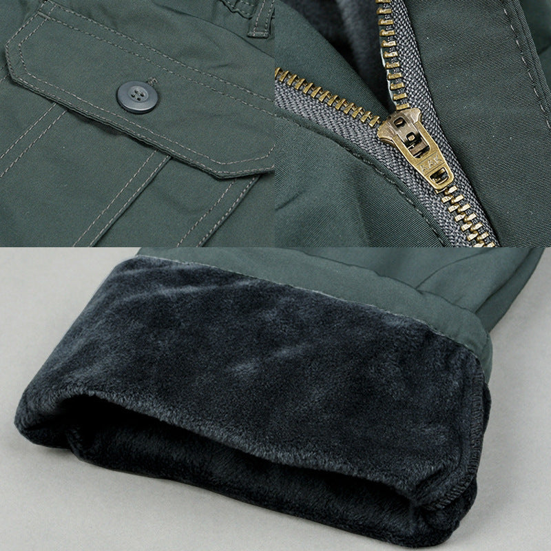 Multi Pocket Warm Outdoor Sports Casual Pants