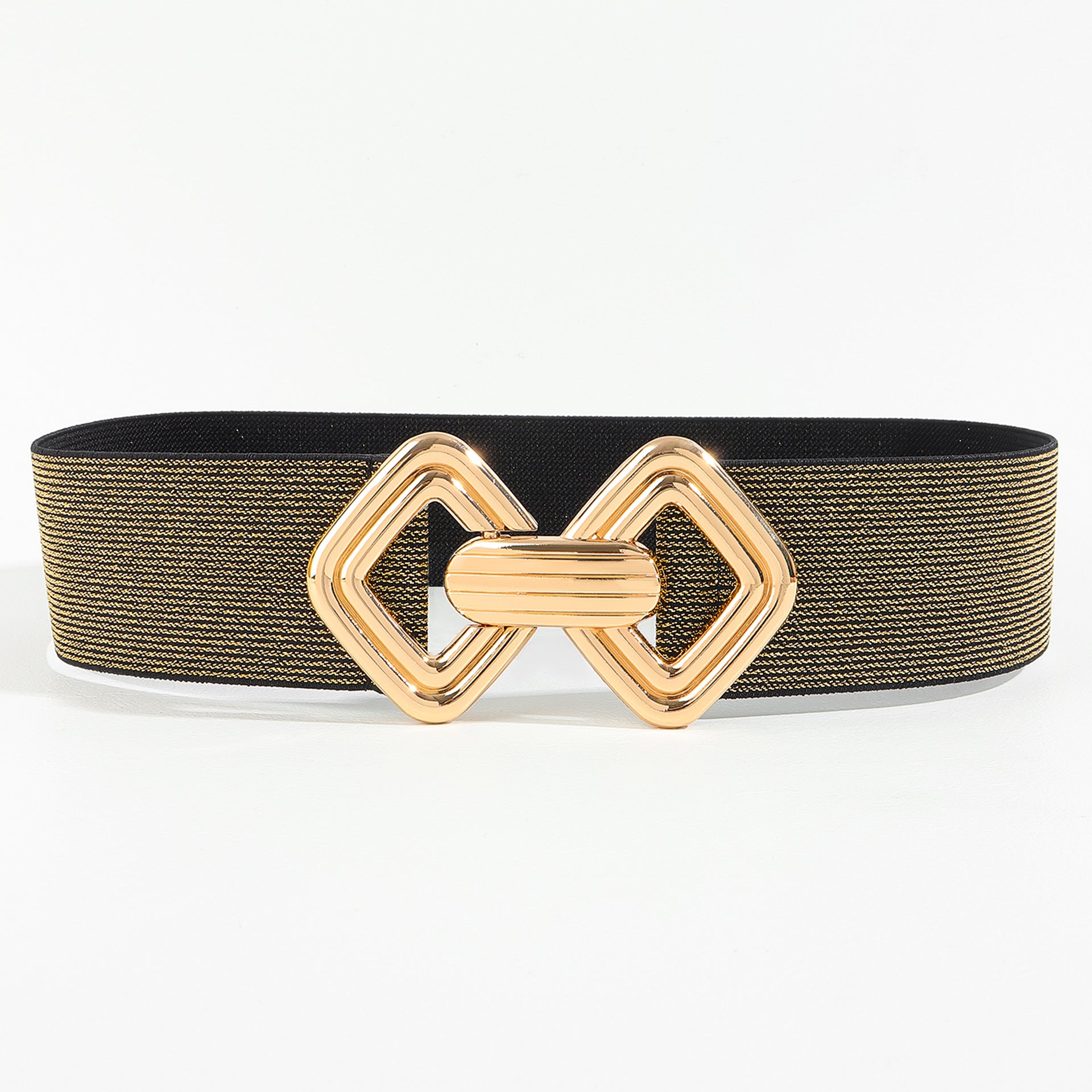 Elastic Waistband Women's Wide Waist Seal Decoration