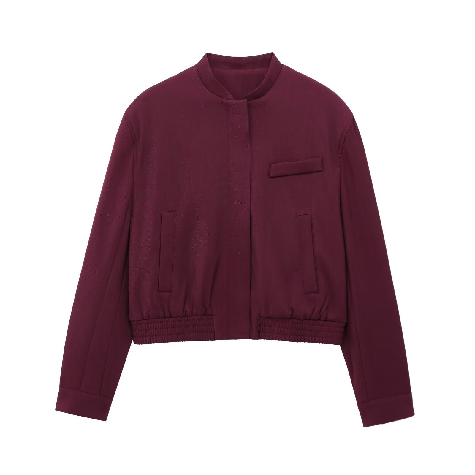 Women's Casual All-match Round Neck Pilot Jacket Suits