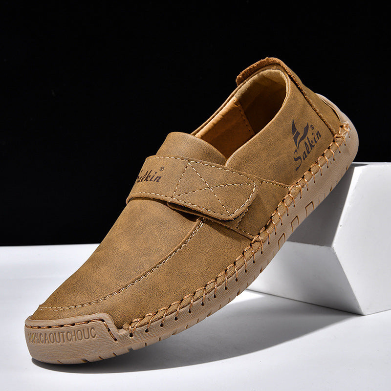 Autumn Leisure Hand-stitched Leather Shoes