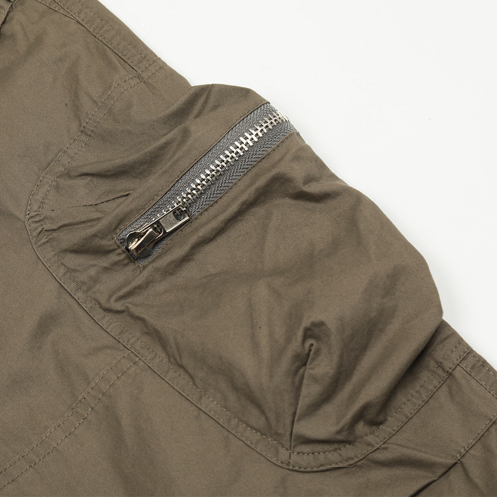 Multi-pocket Pleated Workwear Casual Pants Men