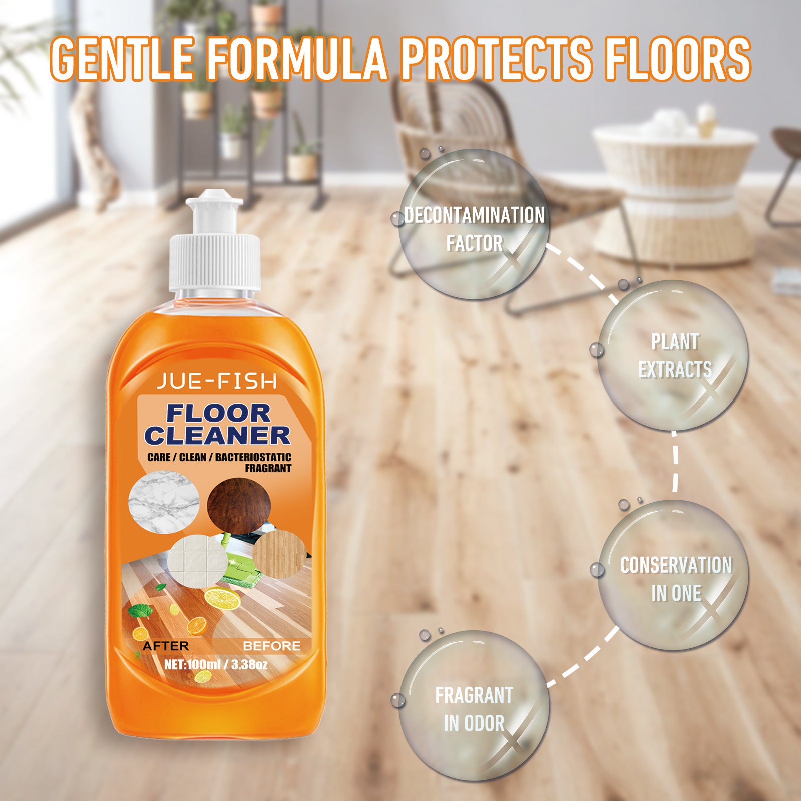 Floor Cleaner Stain And Dirt Removal Polishing And Brightening