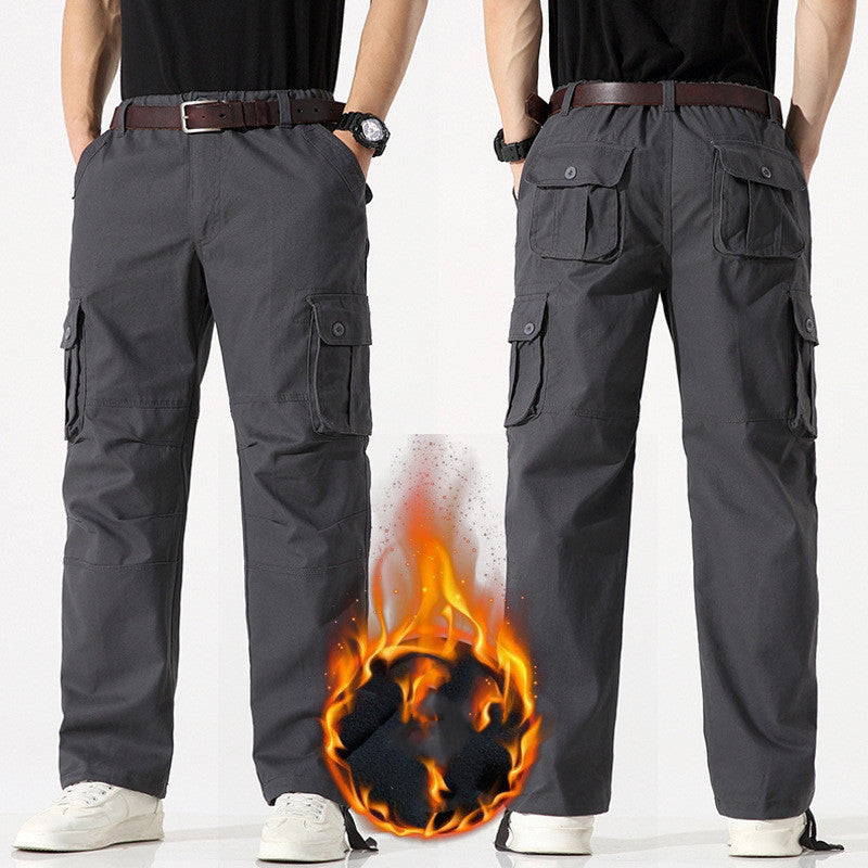 Multi Pocket Warm Outdoor Sports Casual Pants