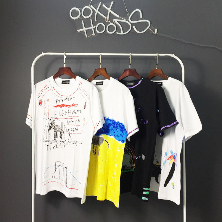 All-match Fashion Half-sleeved Tee Short-sleeved T-shirt For Men And Women