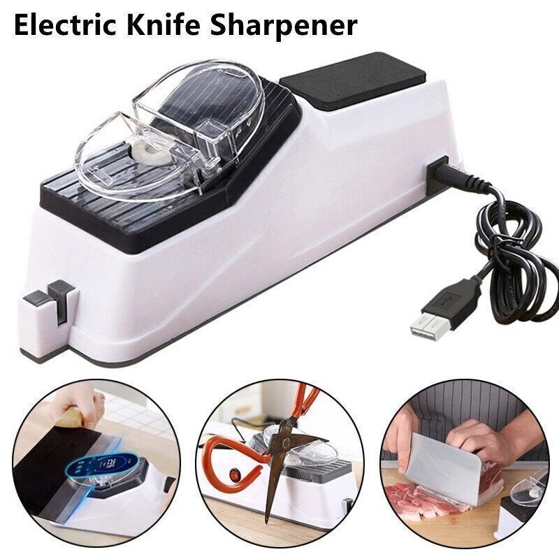 2 In1 Electric Knife Sharpener And Scissor Sharpeners Family Kitchen Home Tool