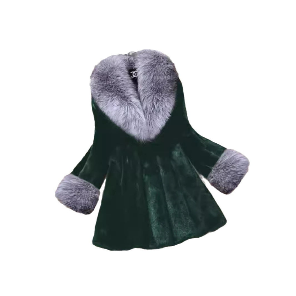Artificial Mink Hair Women's Long Big Fur Collar
