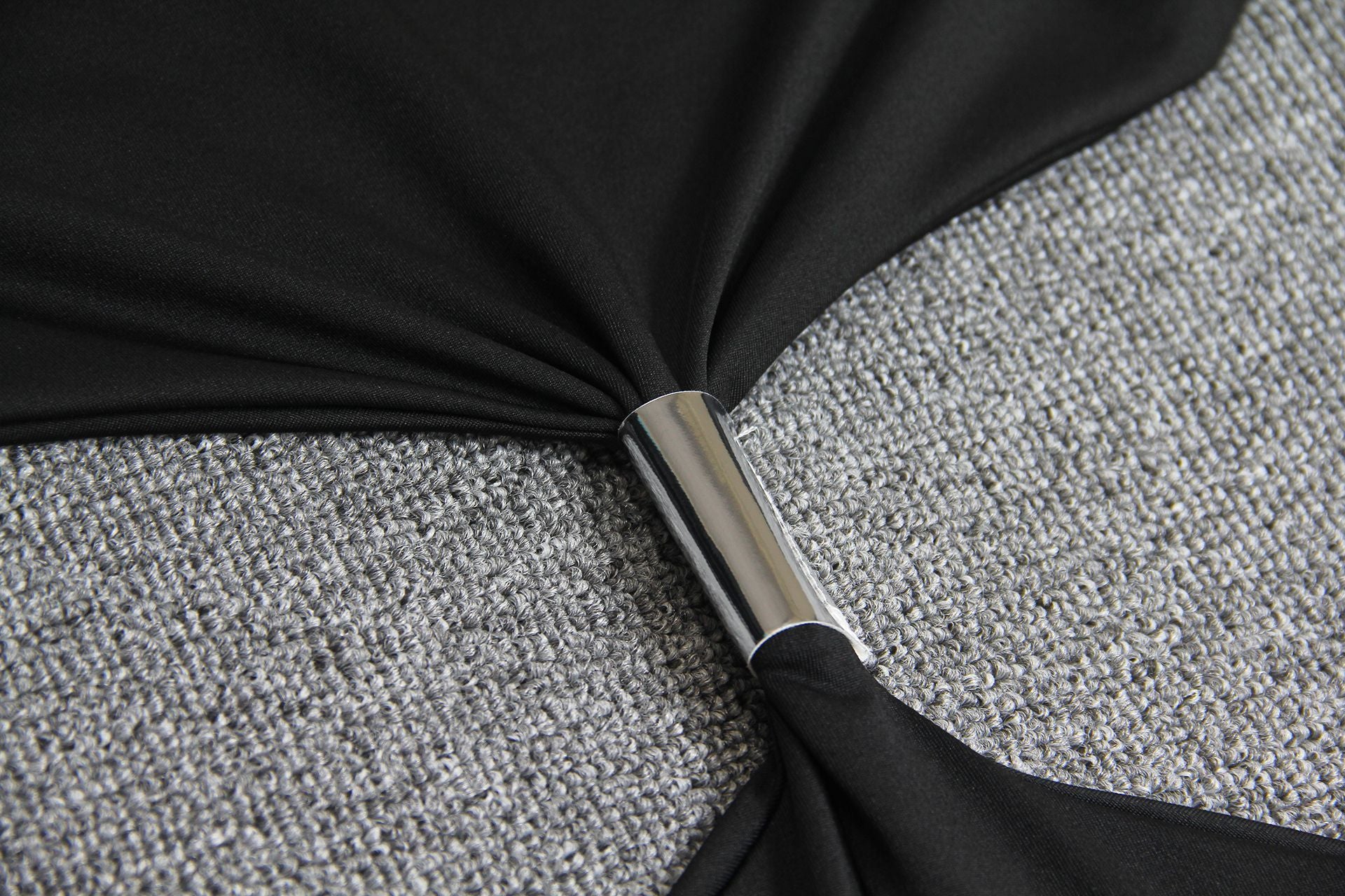 Sexy V-neck Halter Pleated Suspender Dress