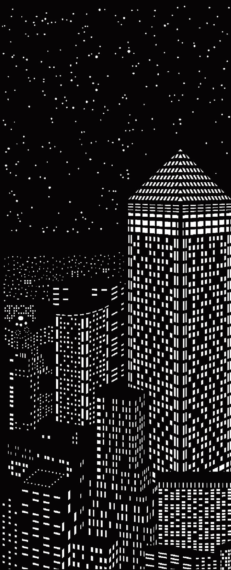 Hollow Curtain Cloth New York London Starry Sky  City Night View