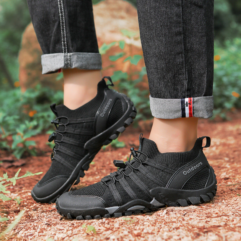 Outdoor Mountaineering Water Sports Breathable High-top Mesh Hiking Shoes